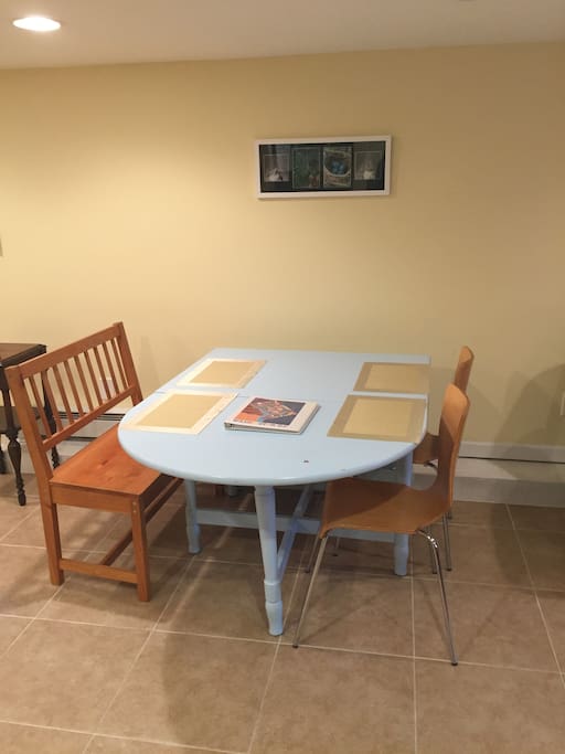 Dining table.
