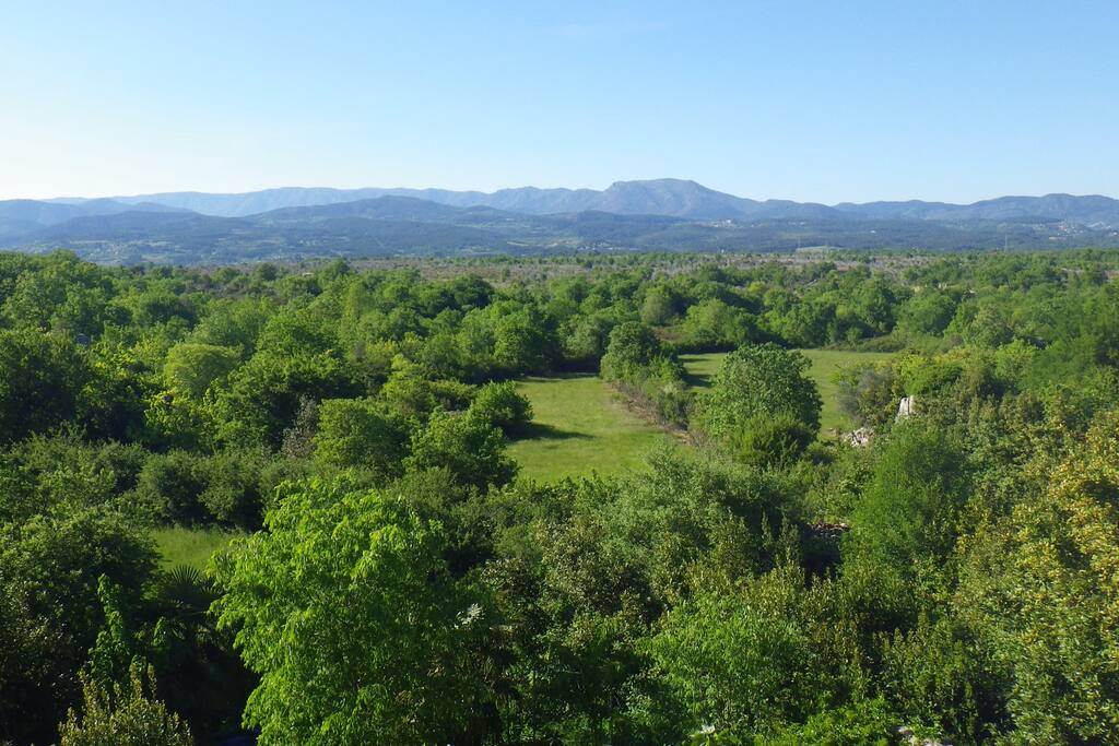 Vue depuis la maison sur les Cévennes