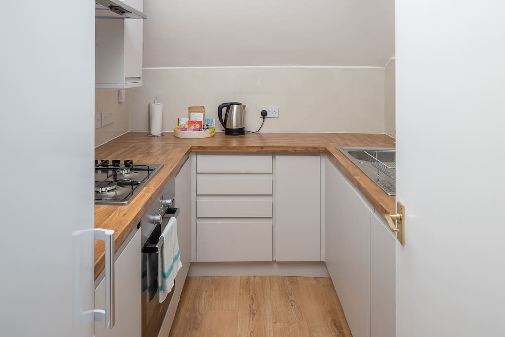 A fully-equipped kitchen...