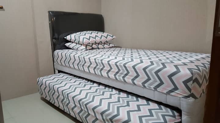 Soba 2 može biti za dvoje sa svakim krevetom.