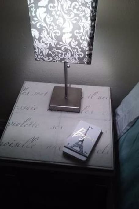 Tiled Table & Reading Lamp