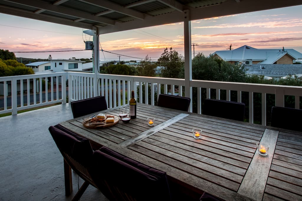 Typical sunset view. This photo is taken in winter, but year-round it's beautiful.