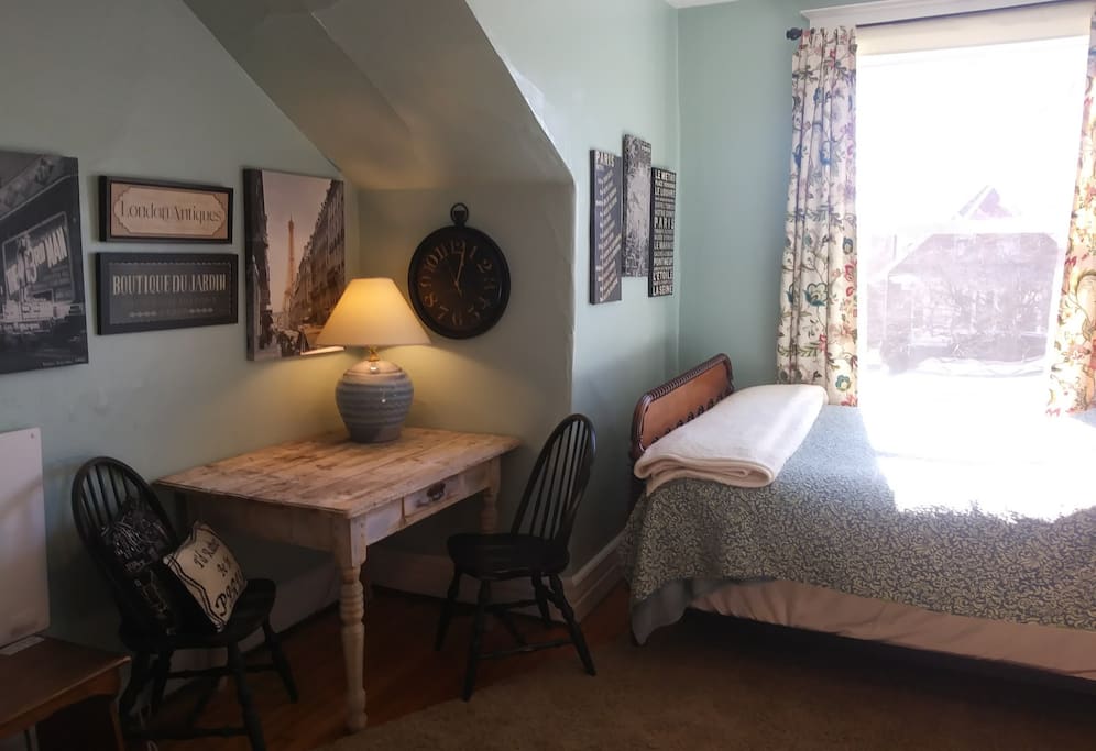 Antique desk/table in master bedroom