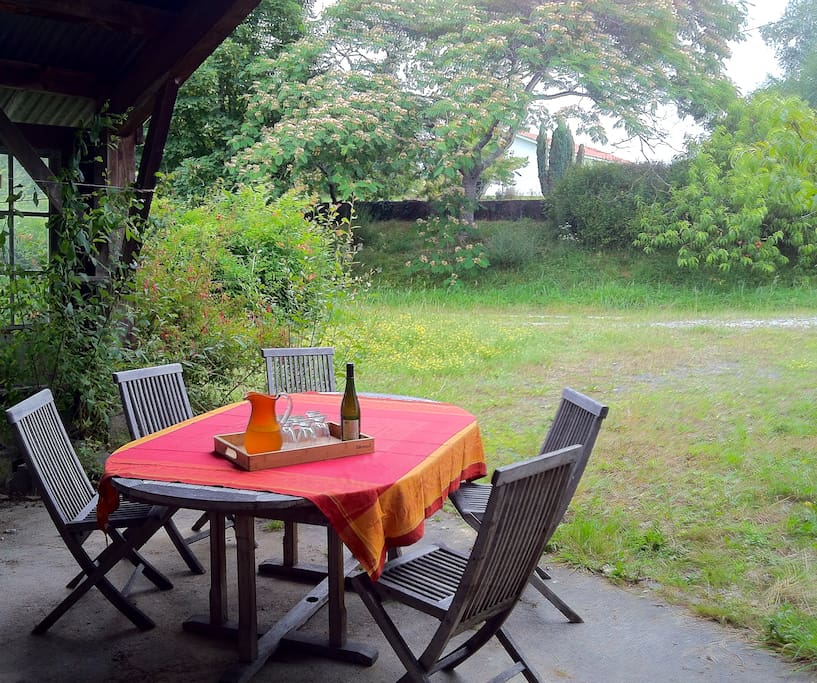 Terrasse sur jardin