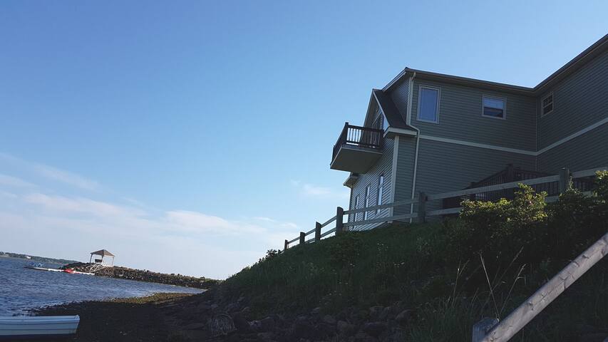 Private beach front loft
