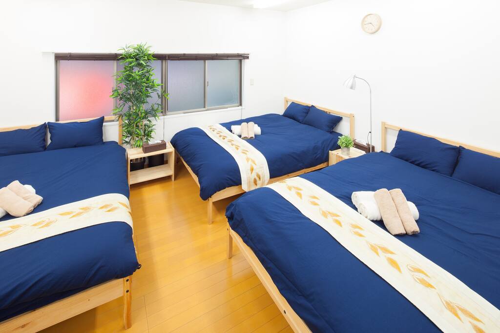 3Double Bed!