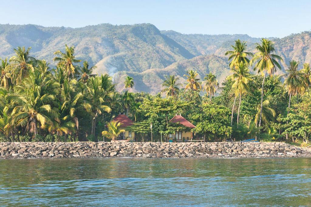 View of Fisherman Homestay from the sea