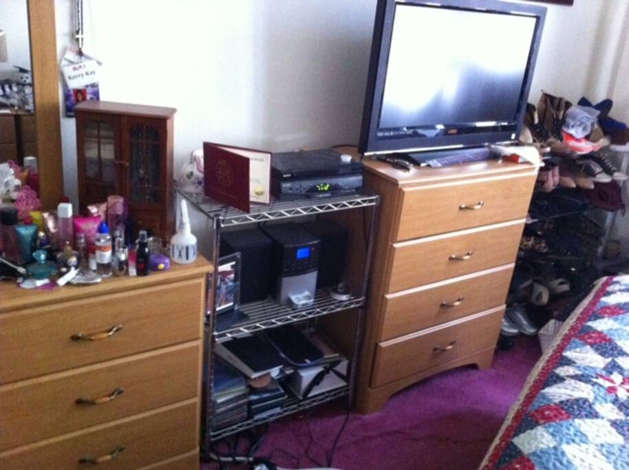 Different TV shown then the actual one in the room.