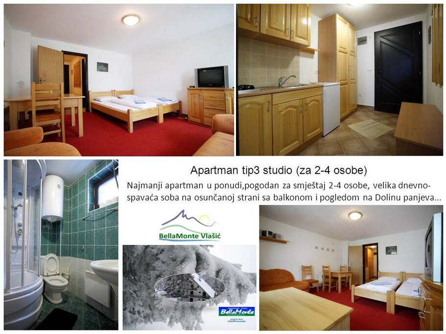 Apartman studio za 2-4 osobe