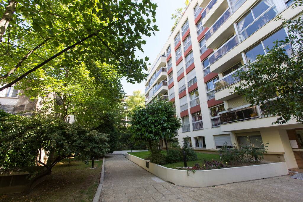 Path to the entrance of the building