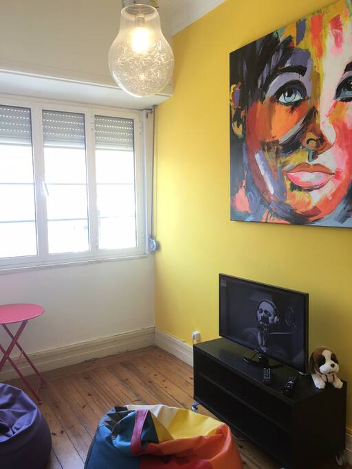 Living Room and TV