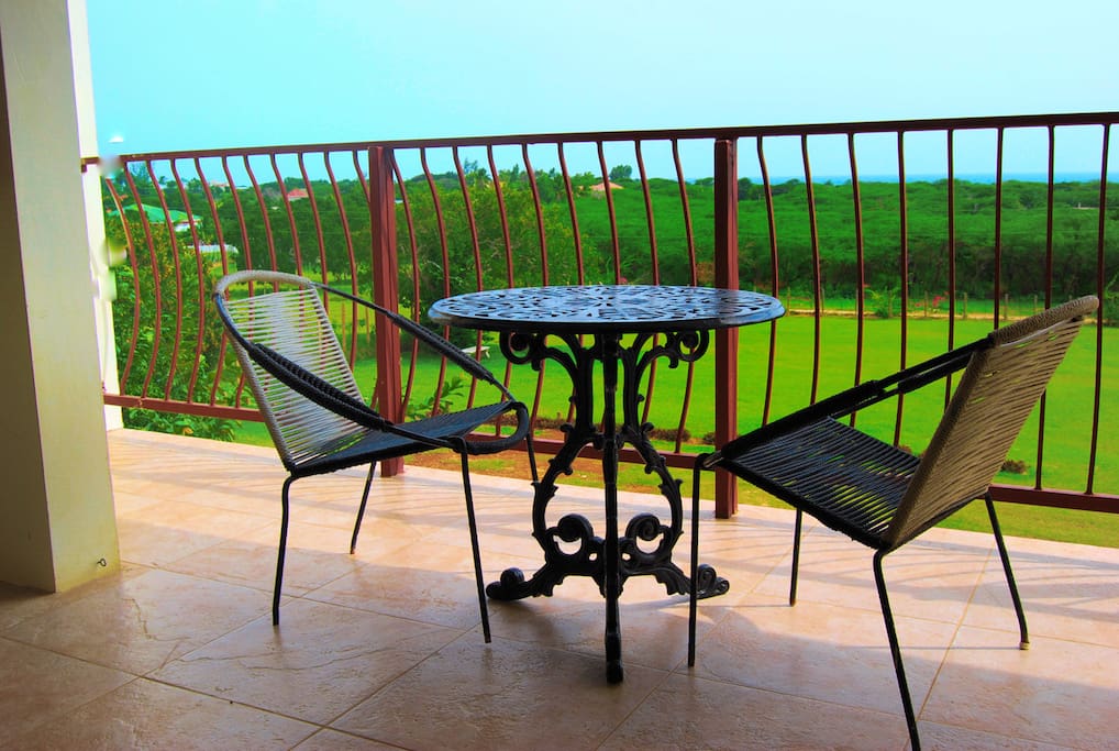 Balcony on middle floor