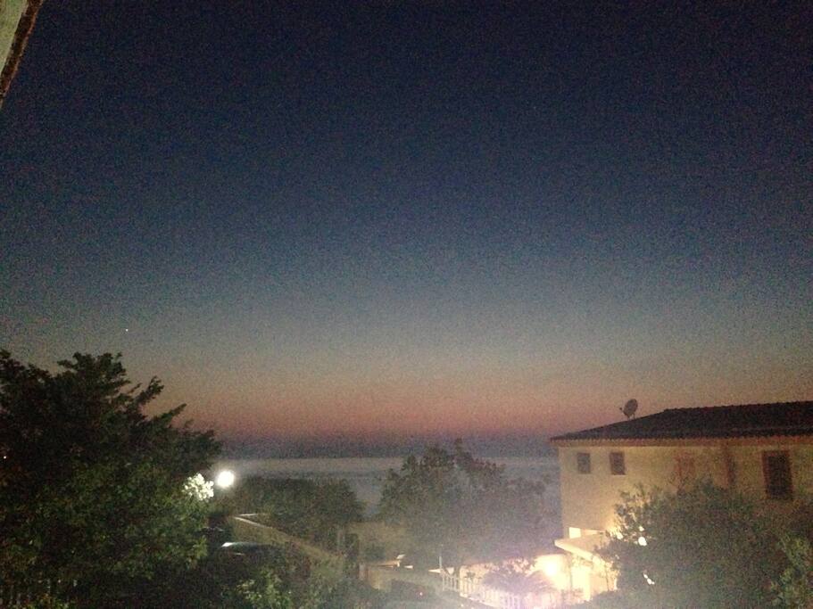Vista al tramonto