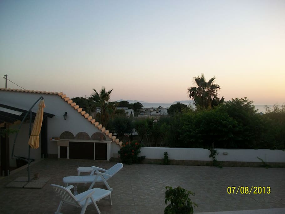 Vista mare sulle Isole Egadi