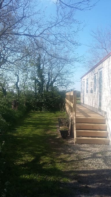 Access to the door & balcony