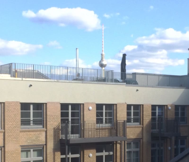 Top floor: view from private balcony
