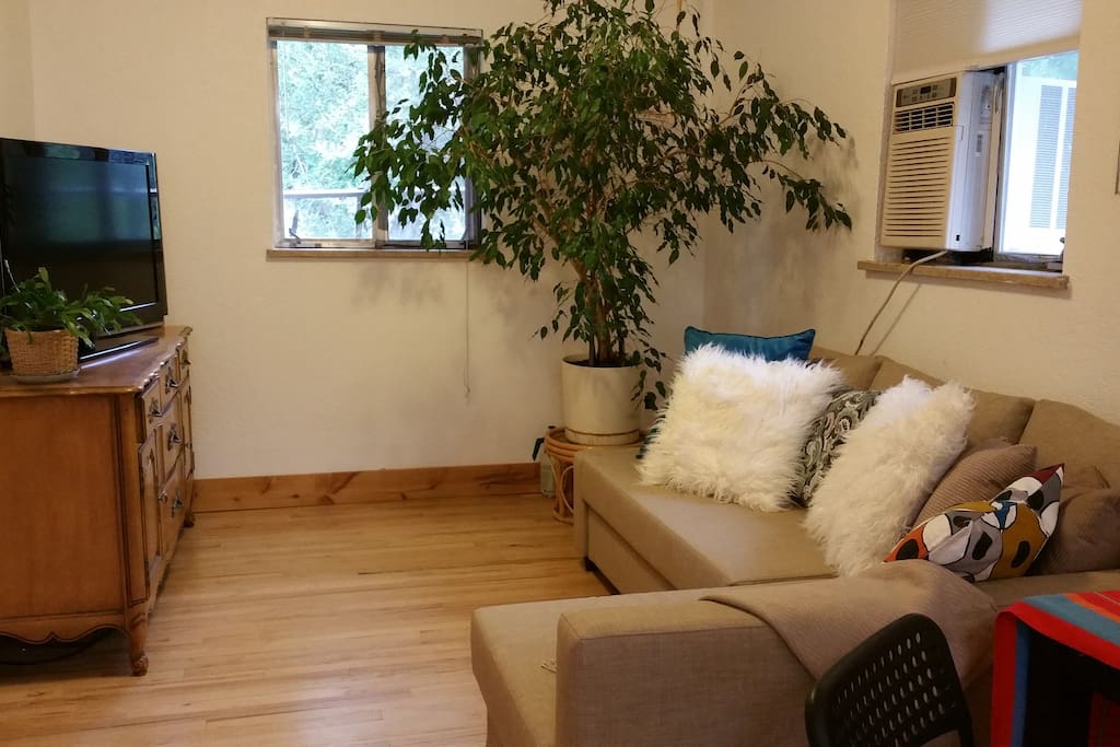 Bonus lounge area in expansive suite with sleeper couch