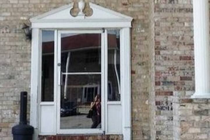 We built the mudroom and T.V. mount ourselves.