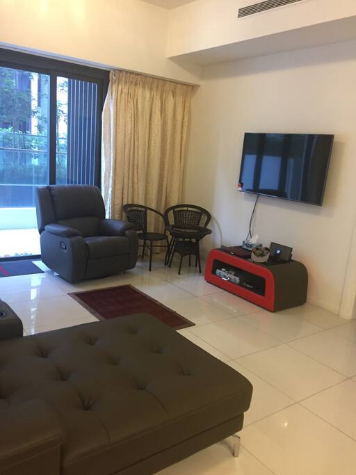 Family hall with 52 inch smart tv