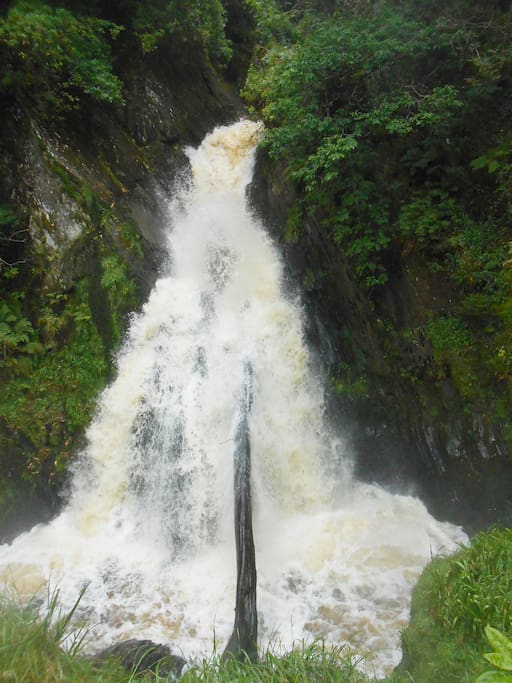 Nearby Devils Bridge waterfall, lots of steps down but well worth it. Lovely cafes and artisan chocolate shop nearby