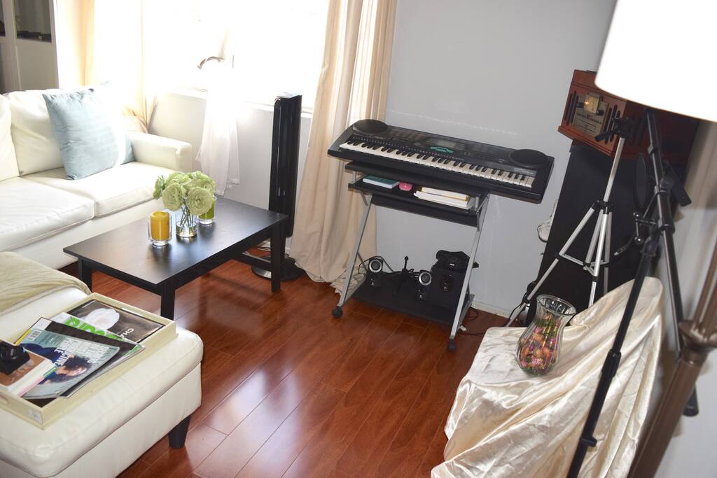 Music Area, Speakers to connect to your laptops.