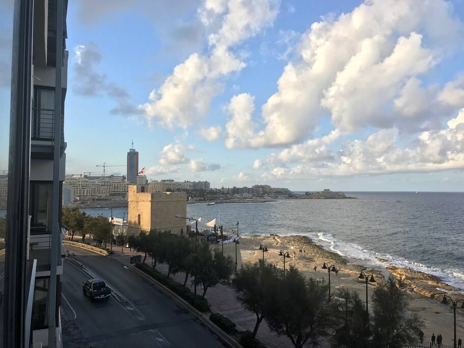 view from balcony