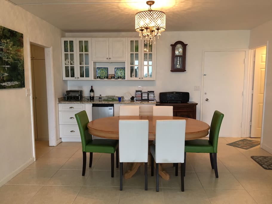 Dining area and buffet