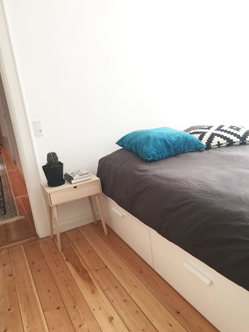 Bedroom with a double bed for two people