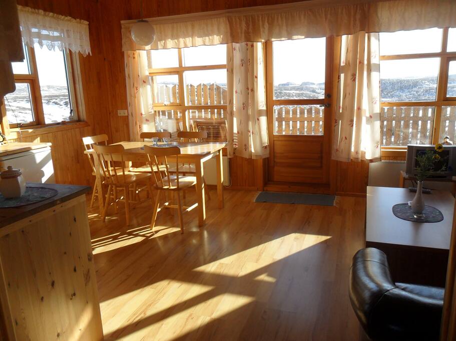 Kitchen and living room