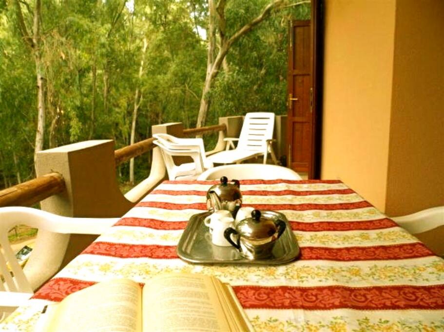 terrazza per pranzi o cene all'aperto