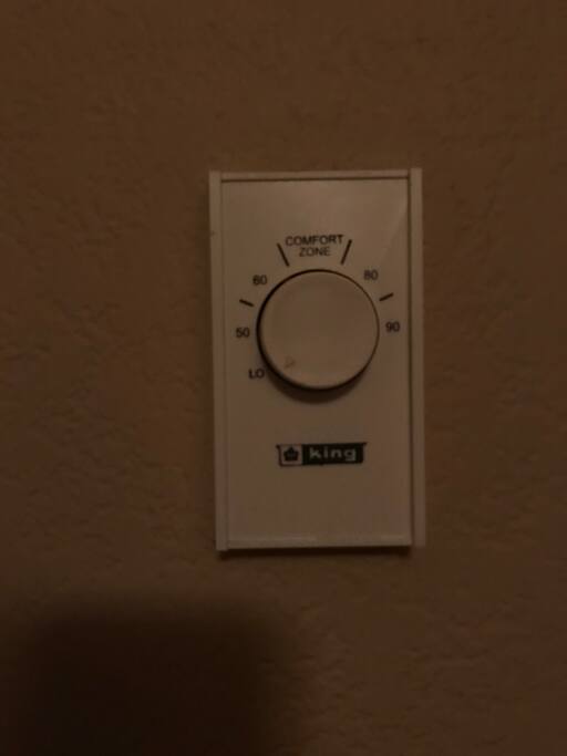 Controlled room heating