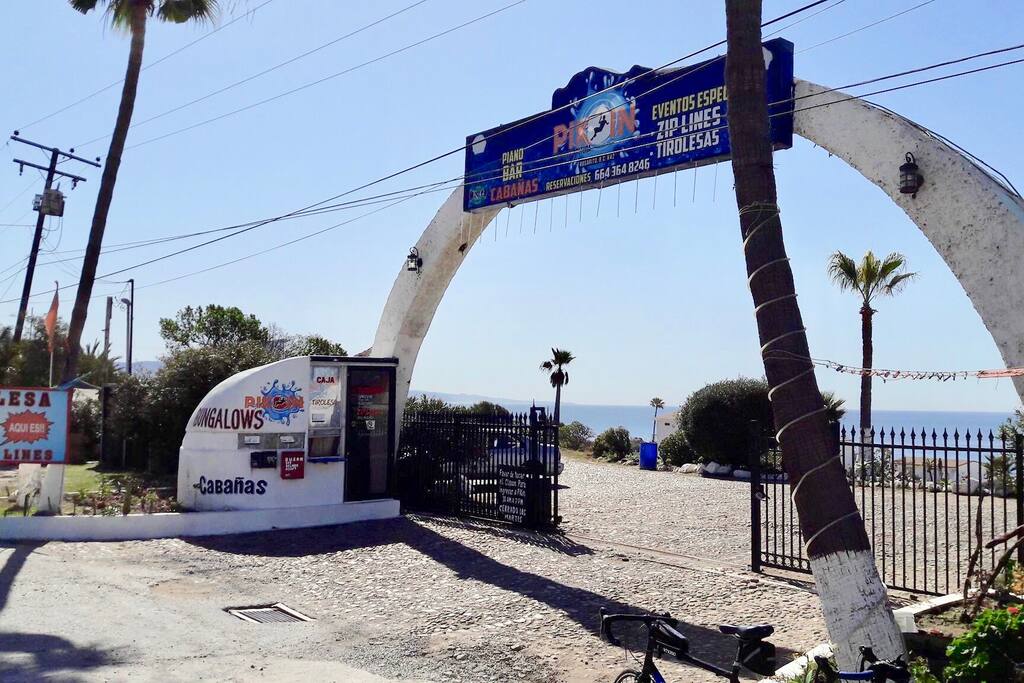 The entrance to the community