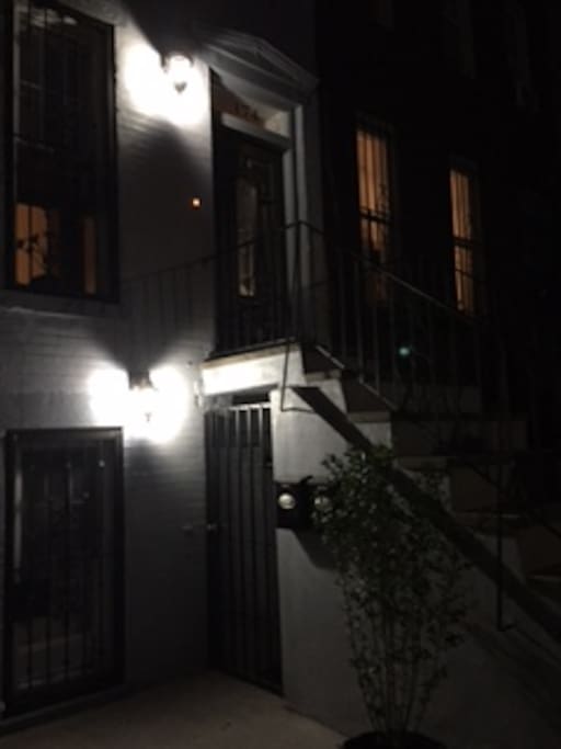 Garden apartment entrance