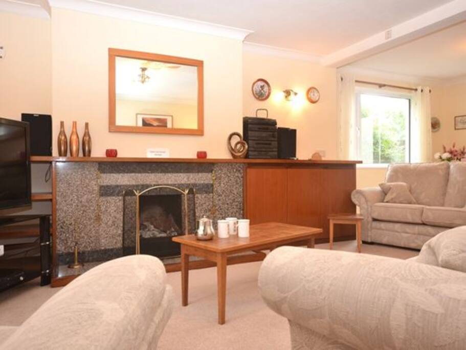 Lounge including TV, DVD, Log Fire