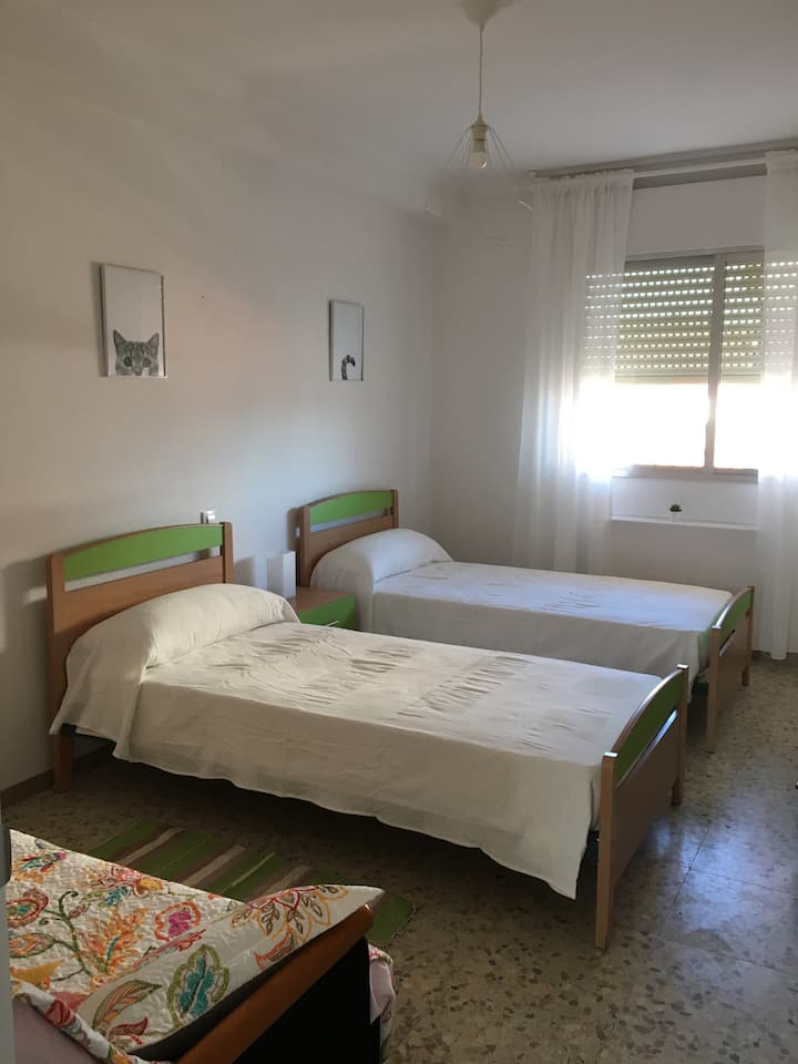 Chambres jumelles + canapé-lit 1