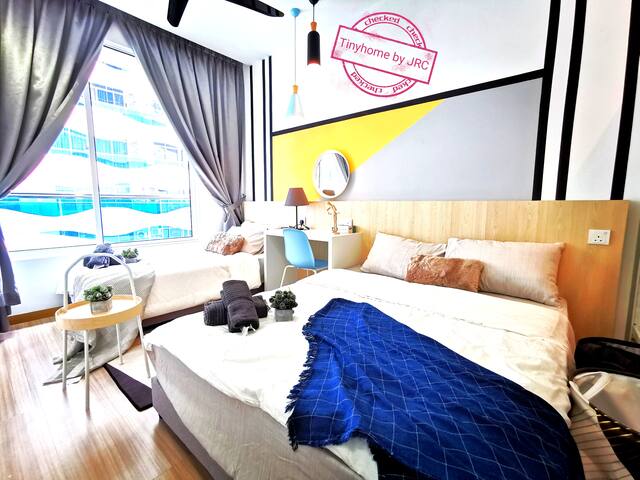 ❤️Tinyhome-Y 3pax Modern Comfort @The Wave, Wifi