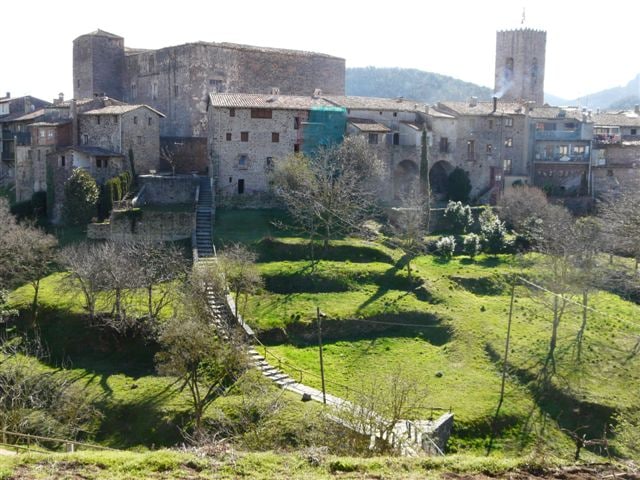 View of Santa Pau at Can Manyol in Santa Pau