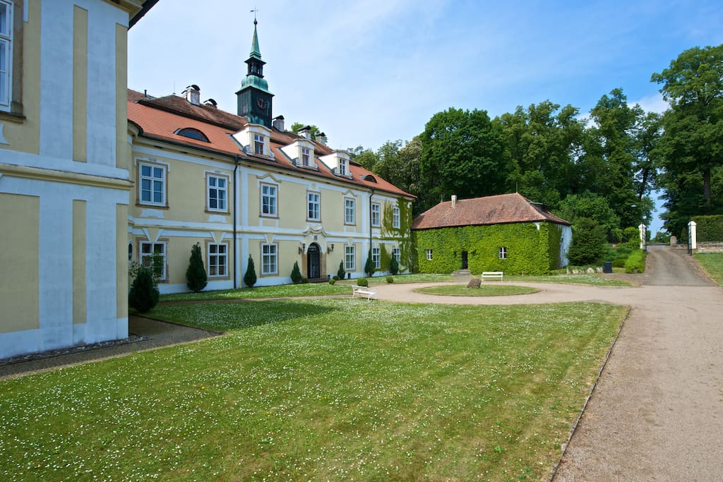 The house with 2 apartments is right. You can see separate entrance to the ground floor.