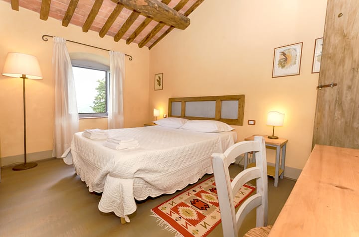 ห้องเตียงคู่พร้อมห้องน้ำ