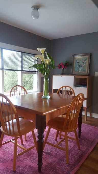 Dining room table seats 4
