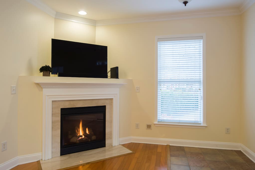 Living Room with Gas Fireplace for those cold evenings.