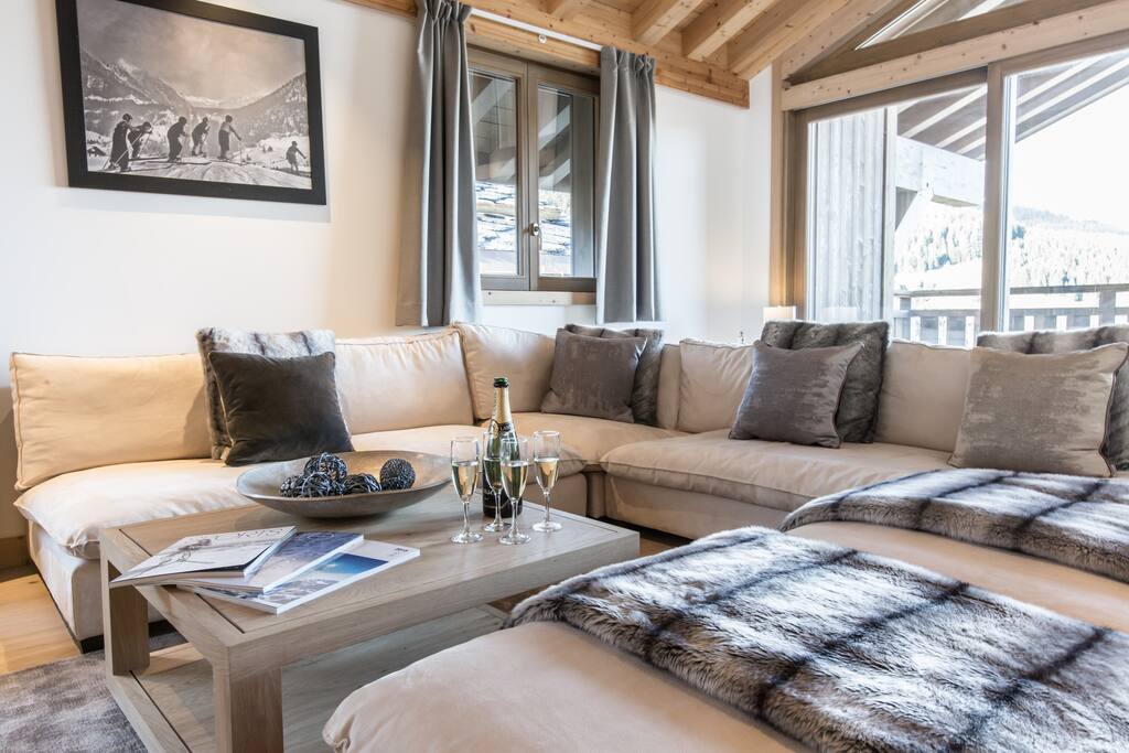 Appartement A32 - Résidence Aspen Lodge Courchevel - Séjour/ Living room