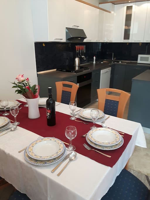 dinning room and kitchen