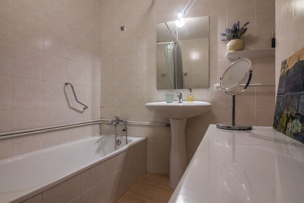This bathroom is shared between this and other room.
