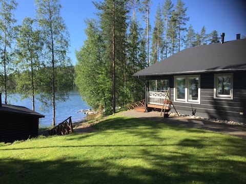 Scenic Villa with Sauna, Hot Tub & Sandy Beach