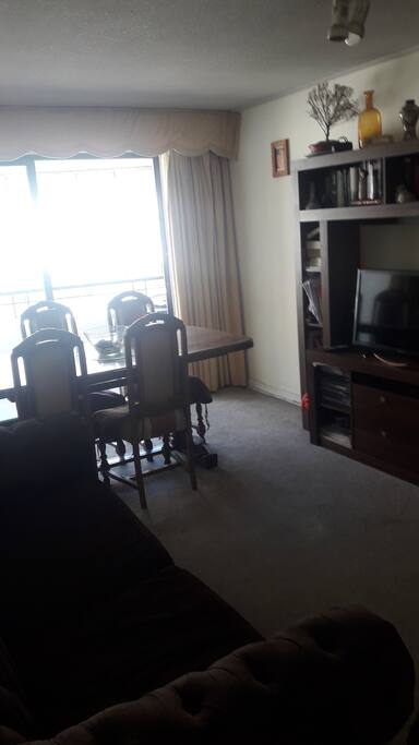Living-comedor, espacio compartido.