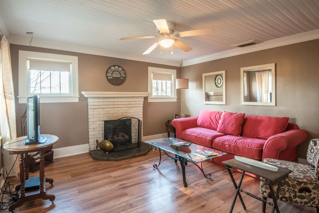 Living room with sleeper sofa