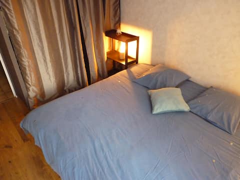 King slaapkamer, rustige residentie, 700m RER C