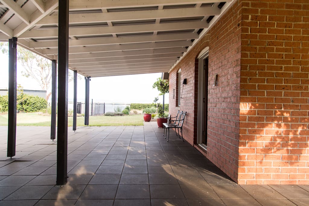 Spacious verandahs.