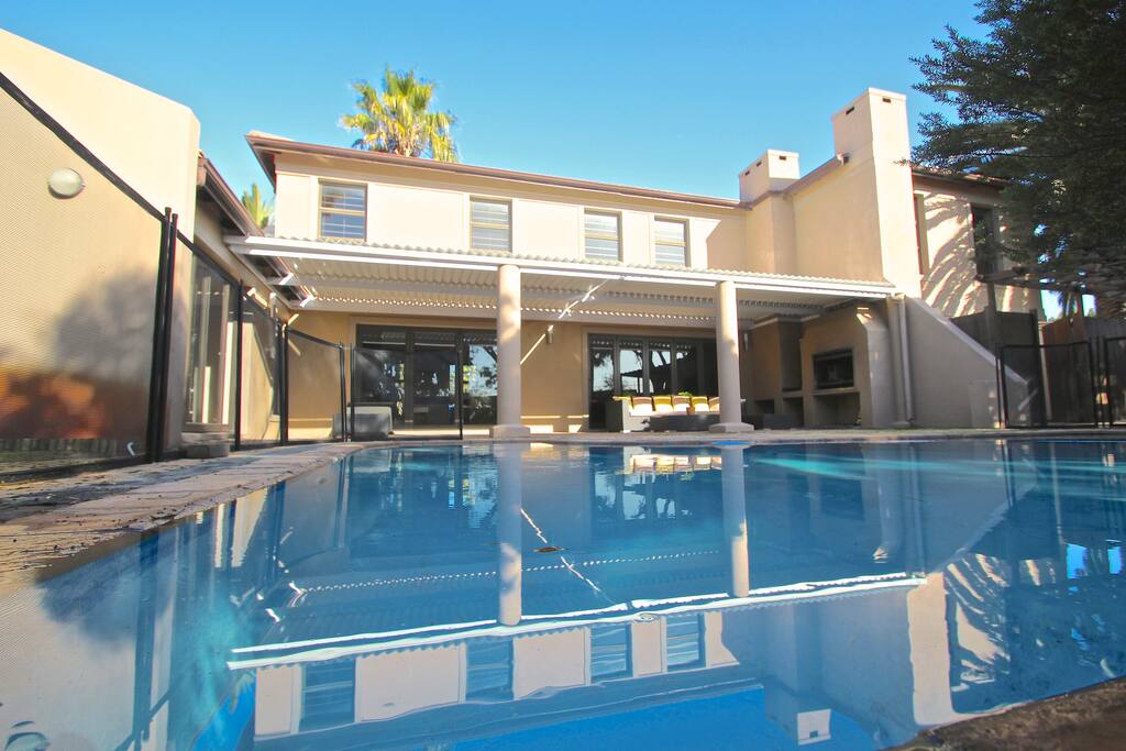 the shared pool and the house, the room is on the first floor on your right